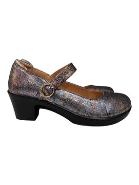 Alegria Harper Spectrum Metallic Multi Color Mary Jane Shoes Size 37 / US 7-7.5